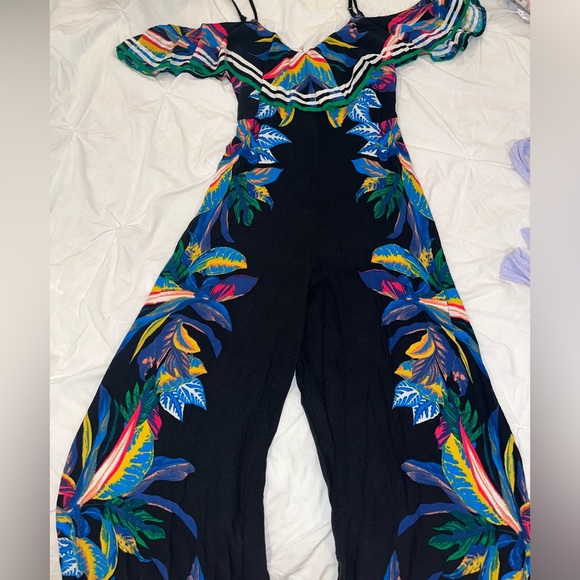Black/Multi Color design Jumpsuit - Small - Picture 1 of 6